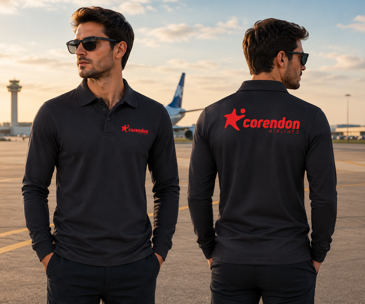 CORENDON AIRLINES LONG SLEEVE  POLO