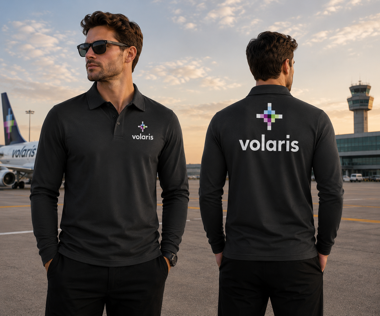 VOLARIS AIRLINES LONG SLEEVE  POLO