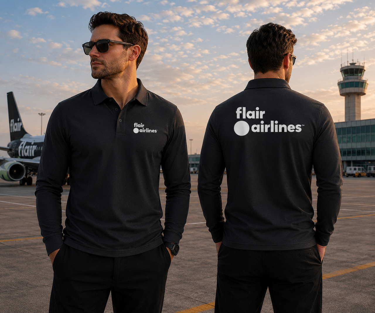FLAIR AIRLINES LONG SLEEVE  POLO