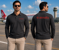 Thumbnail for AIR MALTA LONG SLEEVE  POLO