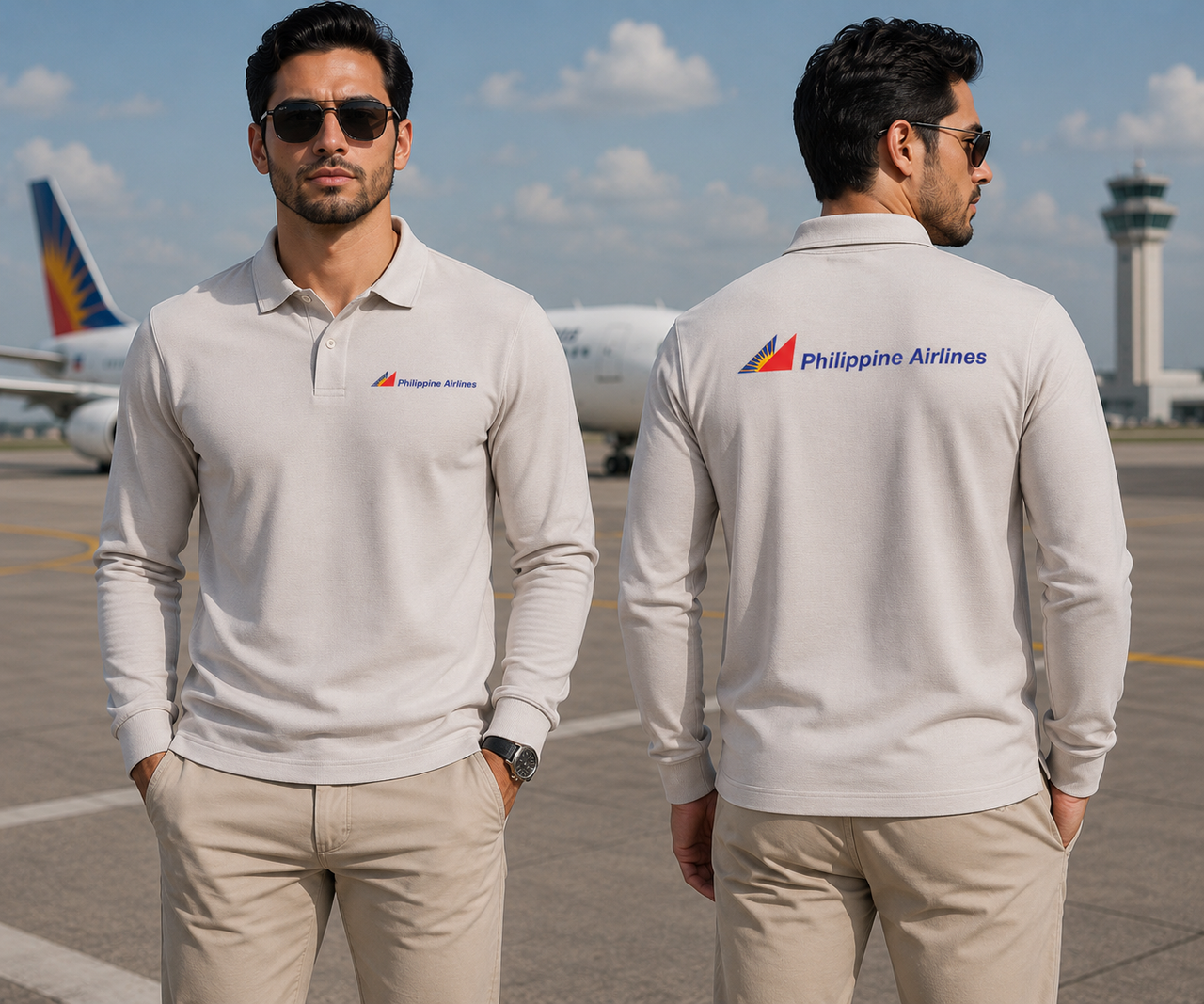 PHILIPPINE AIRLINES LONG SLEEVE  POLO