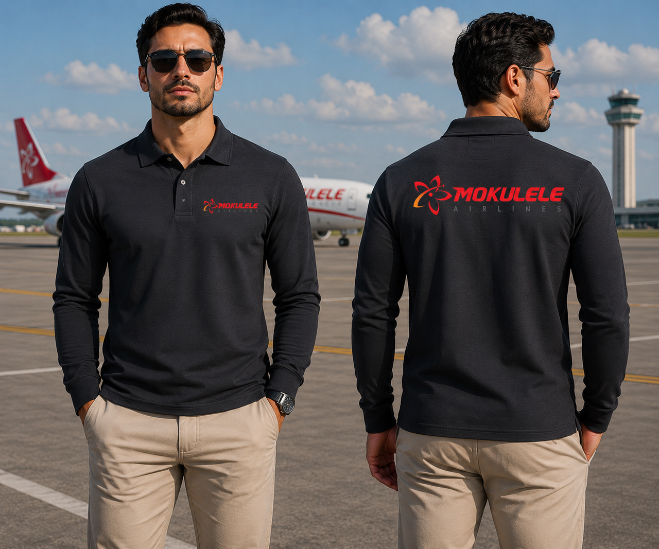 MOKULELE  LONG SLEEVE  POLO