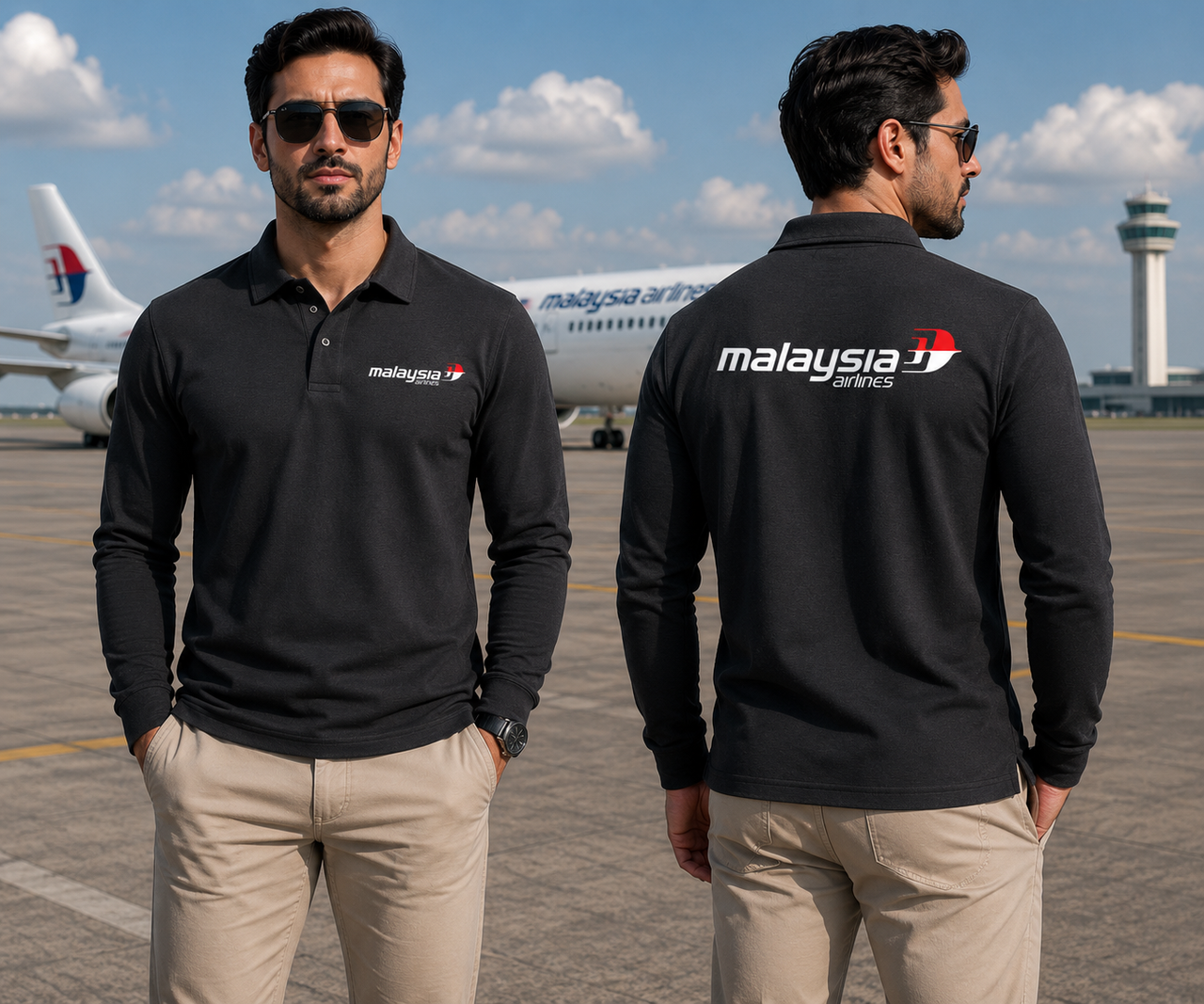 MALAYSIA AIRLINES LONG SLEEVE  POLO
