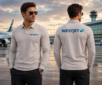 Thumbnail for AIR WESTJET LONG SLEEVE  POLO