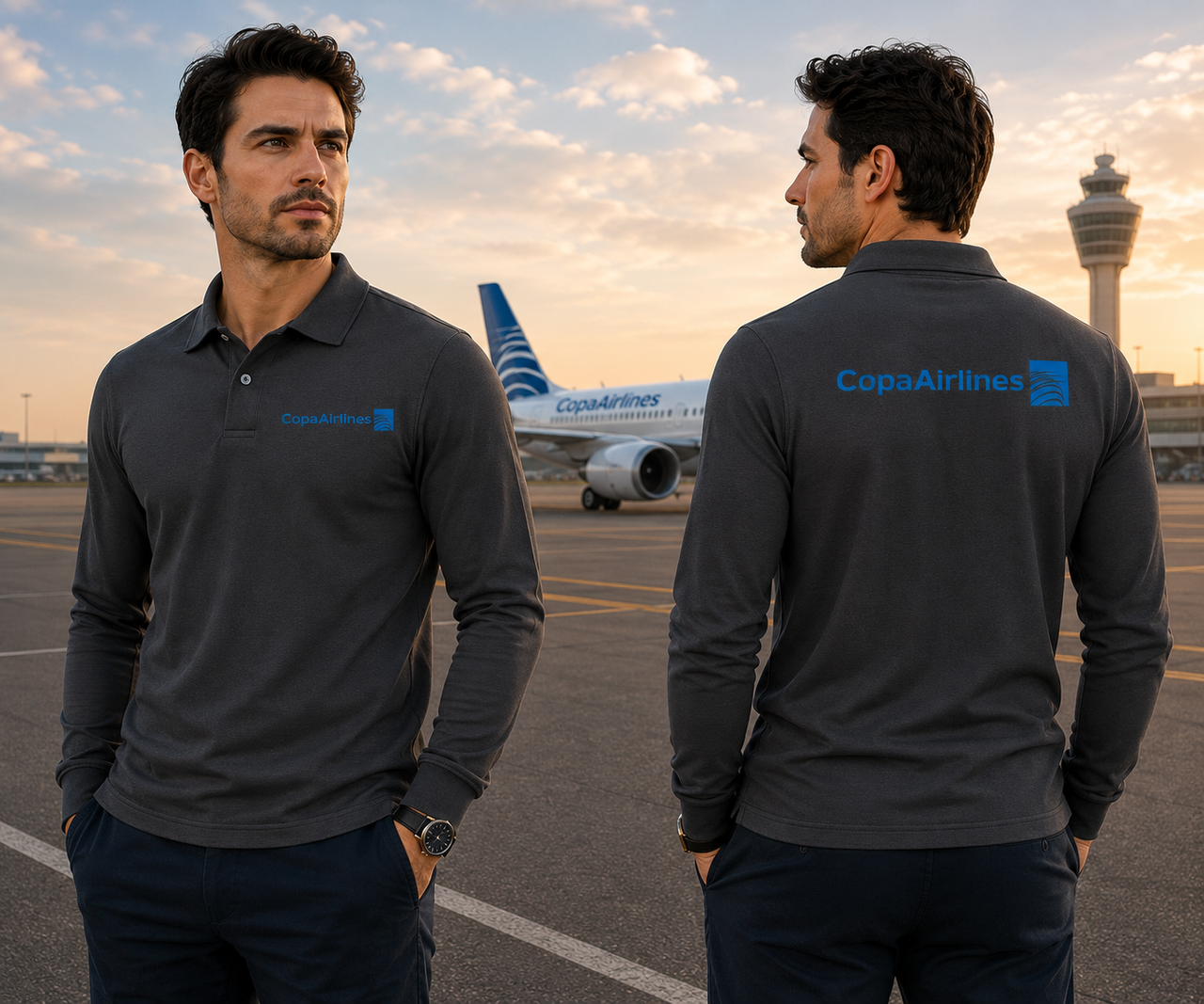 COPA AIRLINES LONG SLEEVE  POLO 2