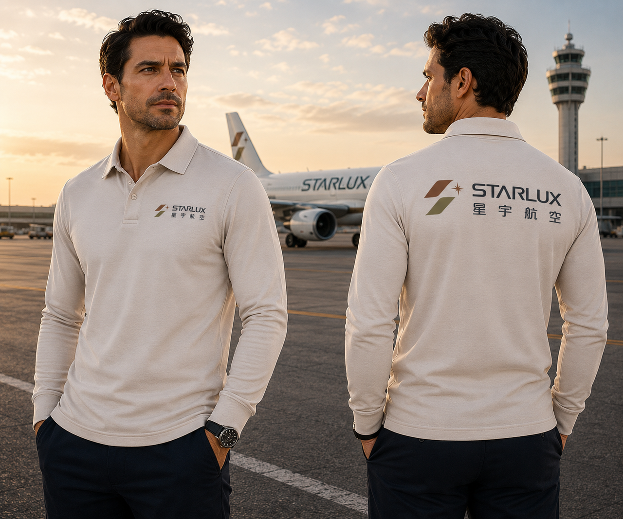 STARLUX  LONG SLEEVE  POLO