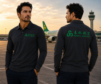 Thumbnail for SPRING AIRLINES LONG SLEEVE  POLO