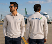 Thumbnail for BAMBOO AIRWAYS LONG SLEEVE  POLO