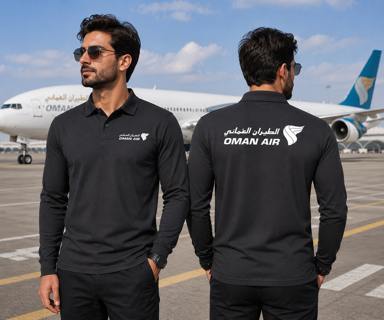 OMAN AIRLINES LONG SLEEVE  POLO
