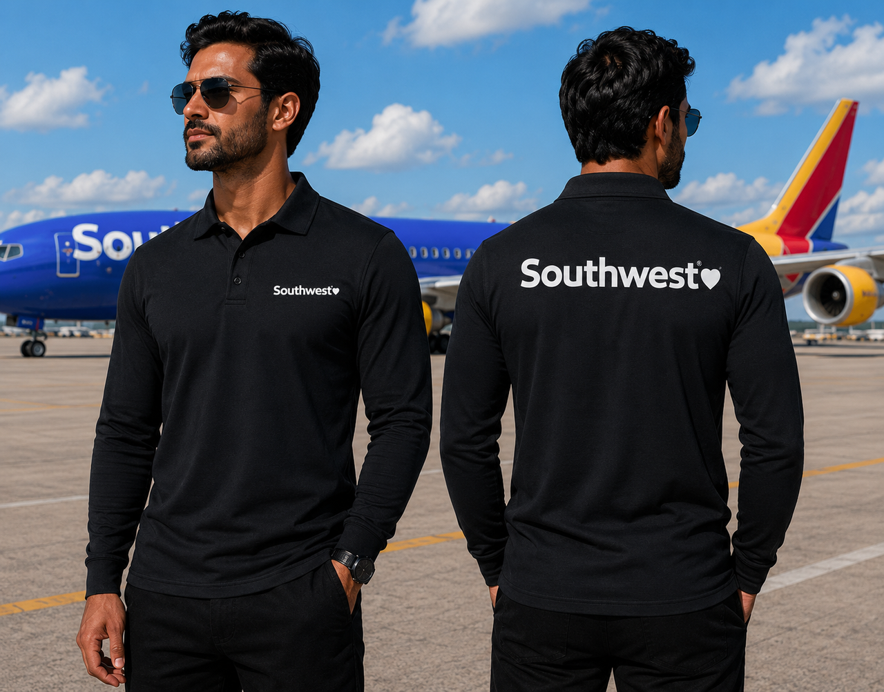 SOUTHWEST AIRLINES LONG SLEEVE  POLO