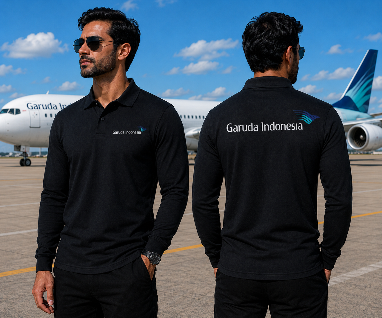 GARUDA INDONESIA  LONG SLEEVE  POLO