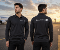 Thumbnail for COPA AIRLINES LONG SLEEVE  POLO