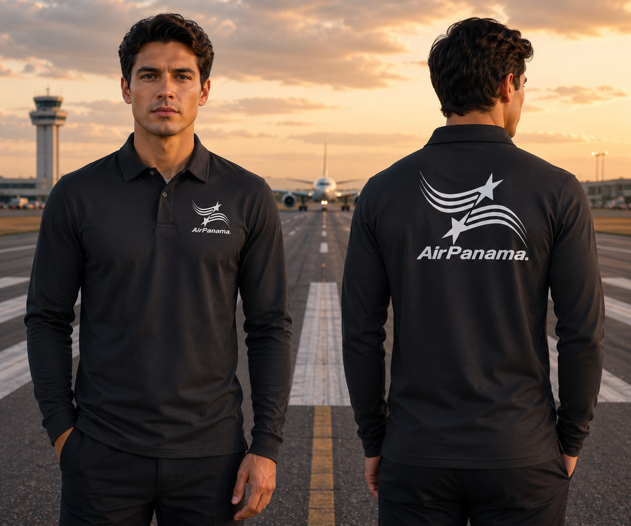 PANAMA AIRLINES LONG SLEEVE  POLO