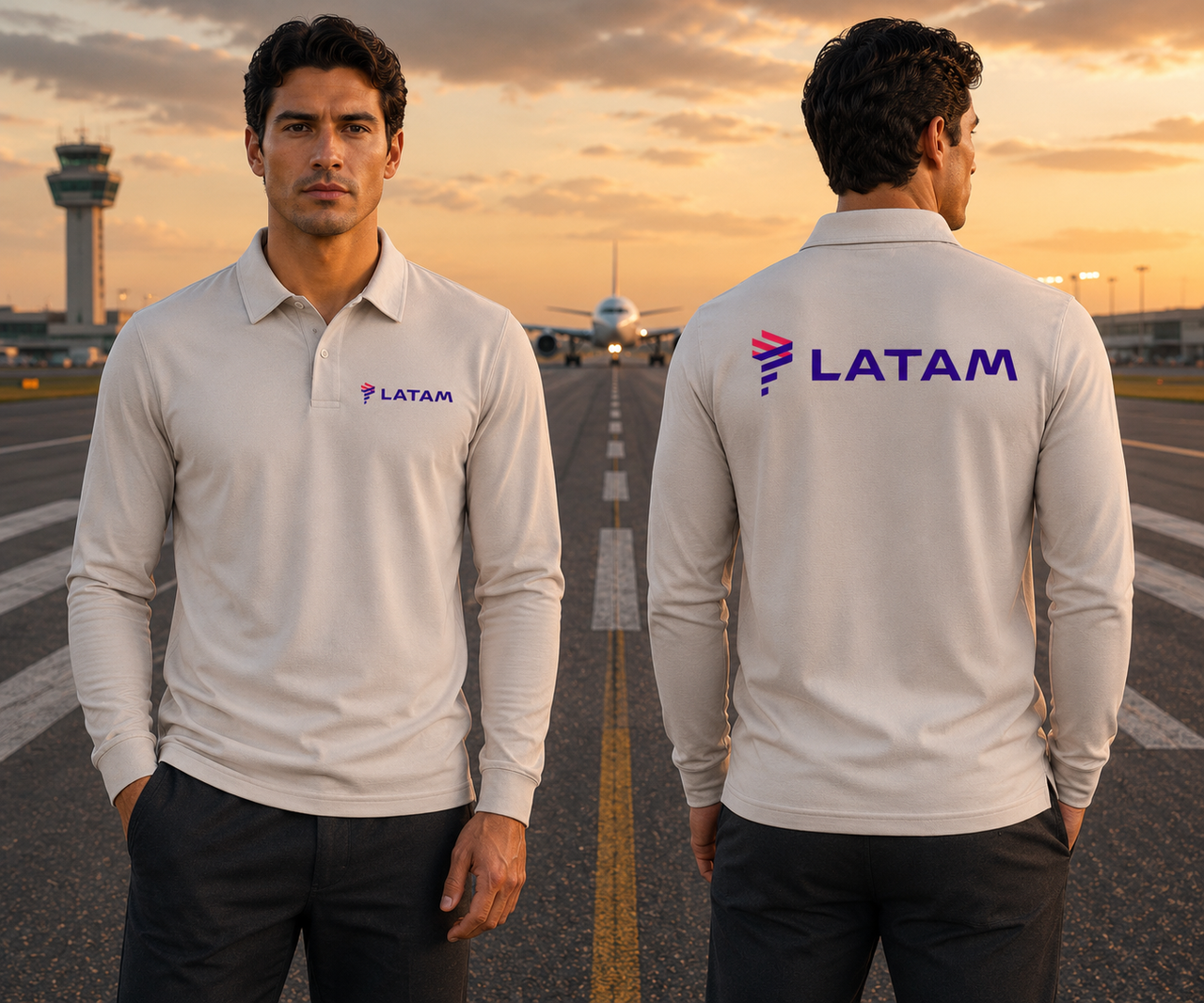 LATAM AIRLINES LONG SLEEVE  POLO