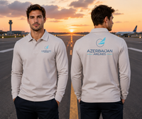 Thumbnail for AZERBAIJAN AIRLINES LONG SLEEVE  POLO