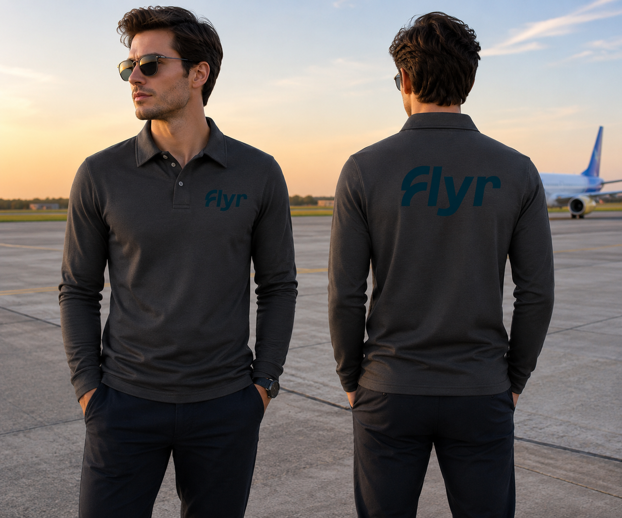 FLYR LONG SLEEVE  POLO 01