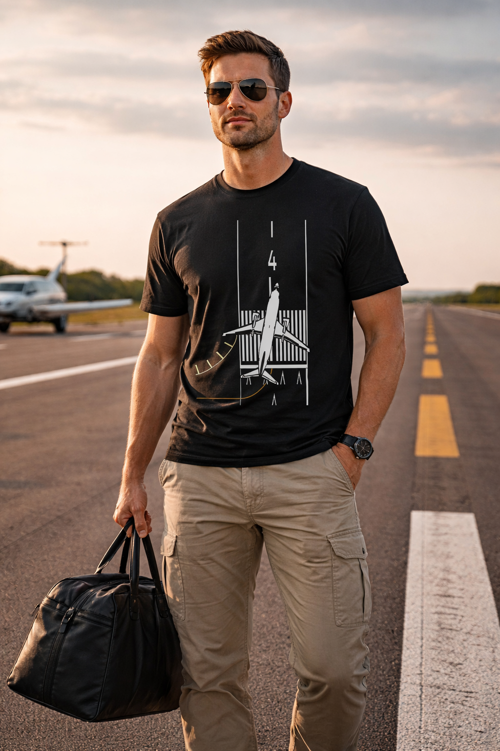 CLEARED FOR TAKEOFF, RUNWAY 4 LEFT GRAPHIC T-SHIRT