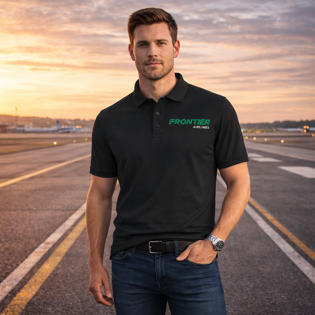 FRONTIER  AIRWAYS POLO T-SHIRT
