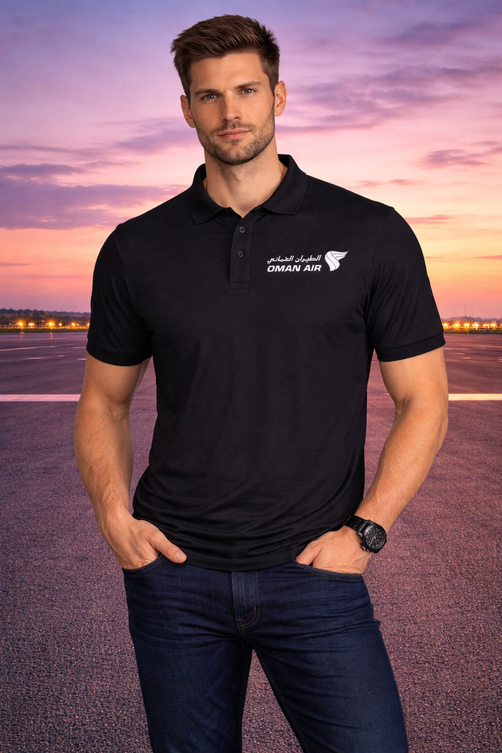 OMAN AIRLINES POLO T-SHIRT
