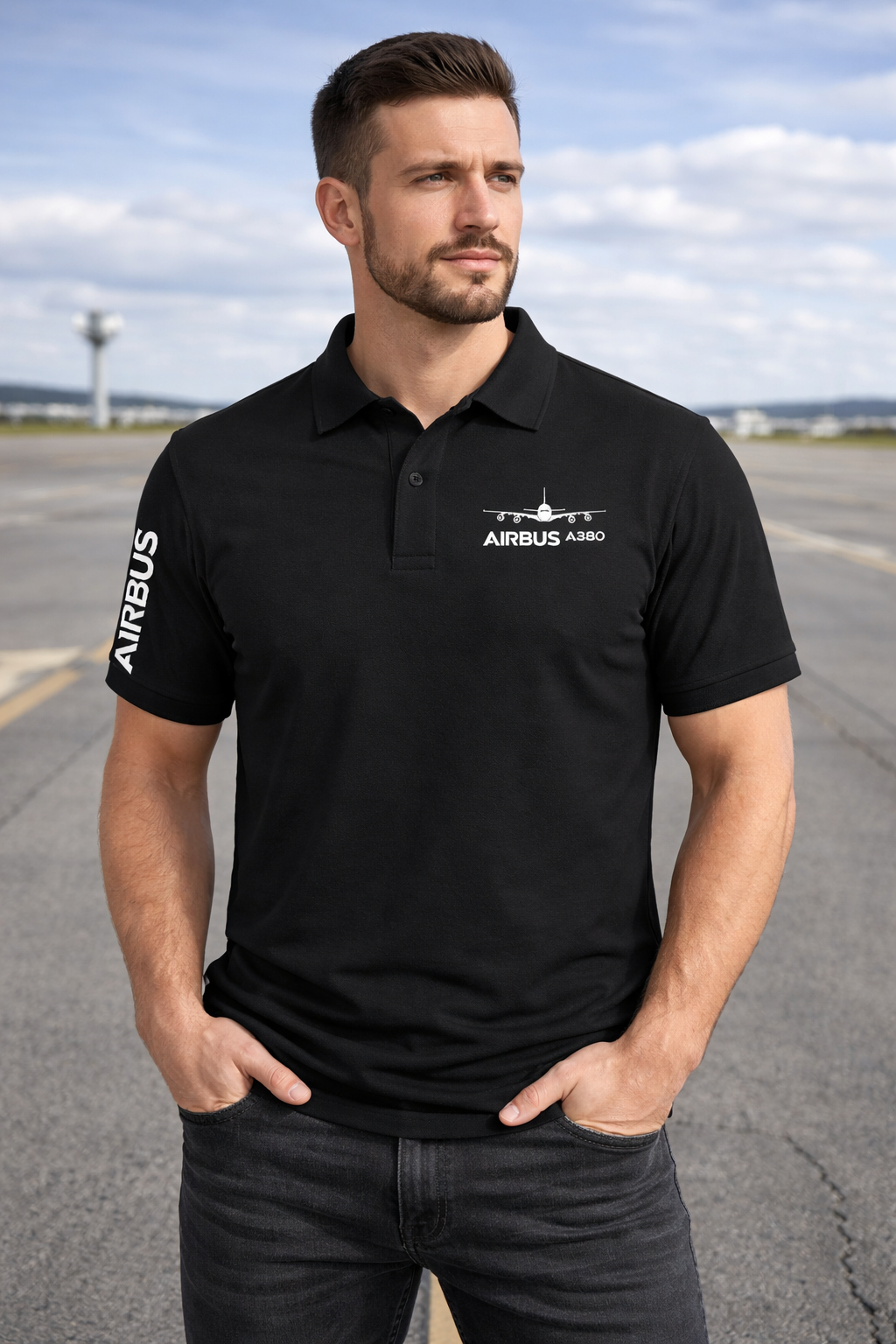 AIRBUS A380 POLO T-SHIRT
