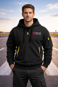 Thumbnail for DELTA AIRLINE HOODED JACKET PULLOVER