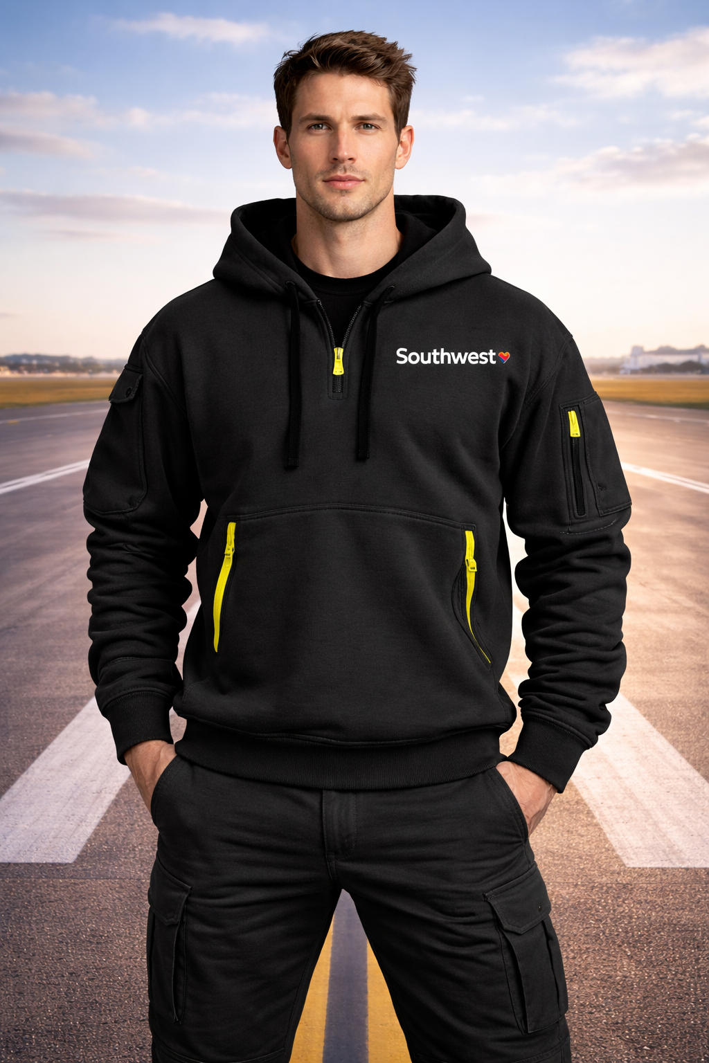 SOUTHWEST AIRWAYS HOODED JACKET PULLOVER