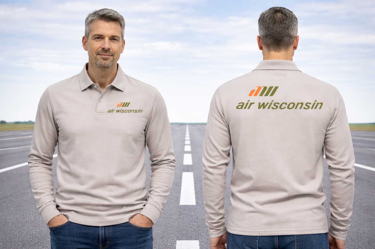 AIR WISCONSIN LONG SLEEVE  POLO 1