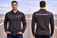Thumbnail for BRITISH AIRWAYS LONG SLEEVE  POLO