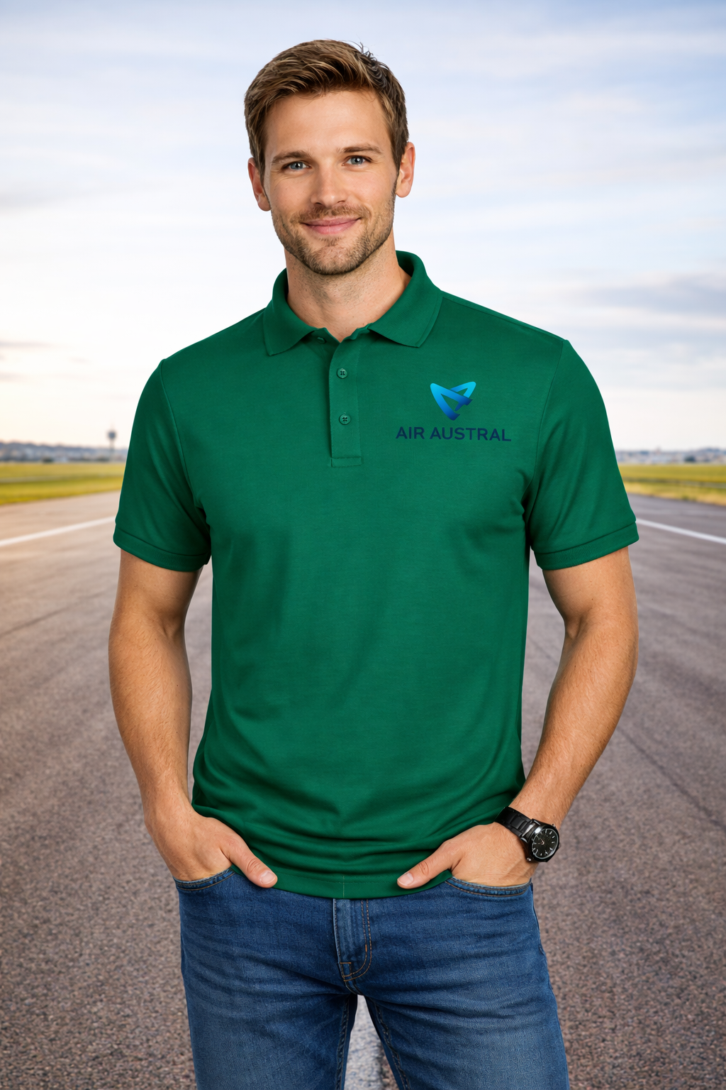 AUSTRAL AIRLINES POLO T-SHIRT