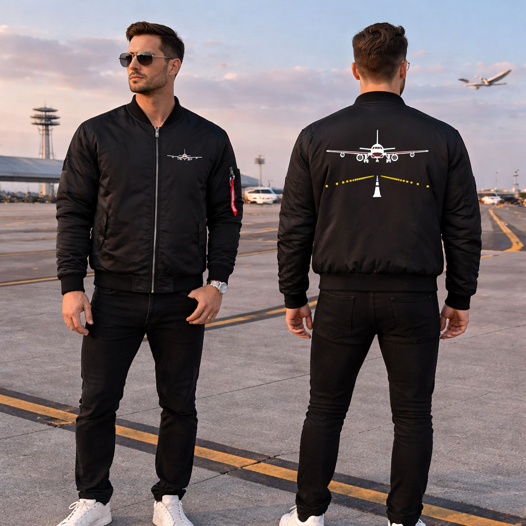 AIRPLANE LANDING AVIATOR JACKET