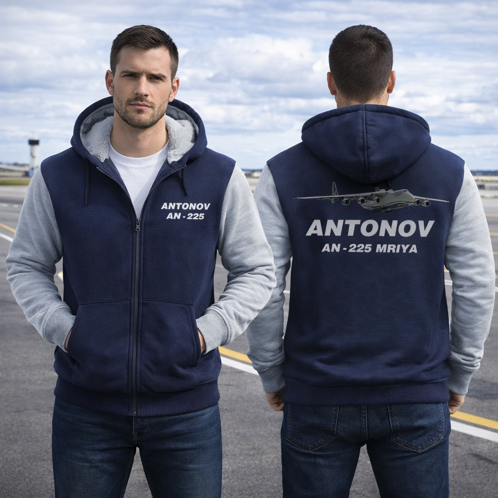 ANTONOV AN-225 WINTER THICK ZIP SWEATSHIRT