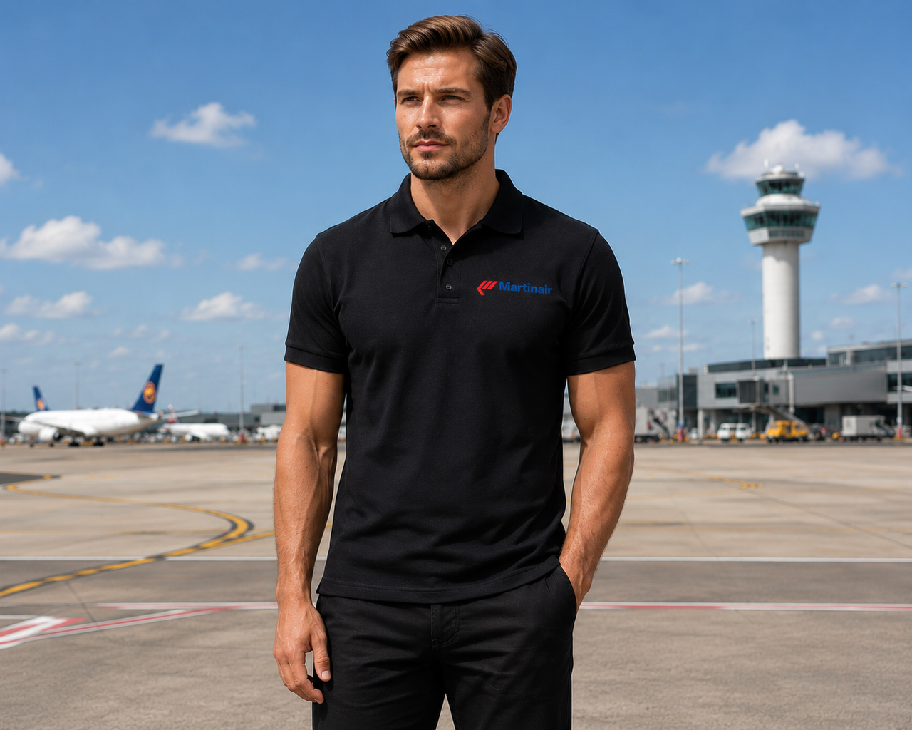 MARTINAR AIRLINES POLO T-SHIRT