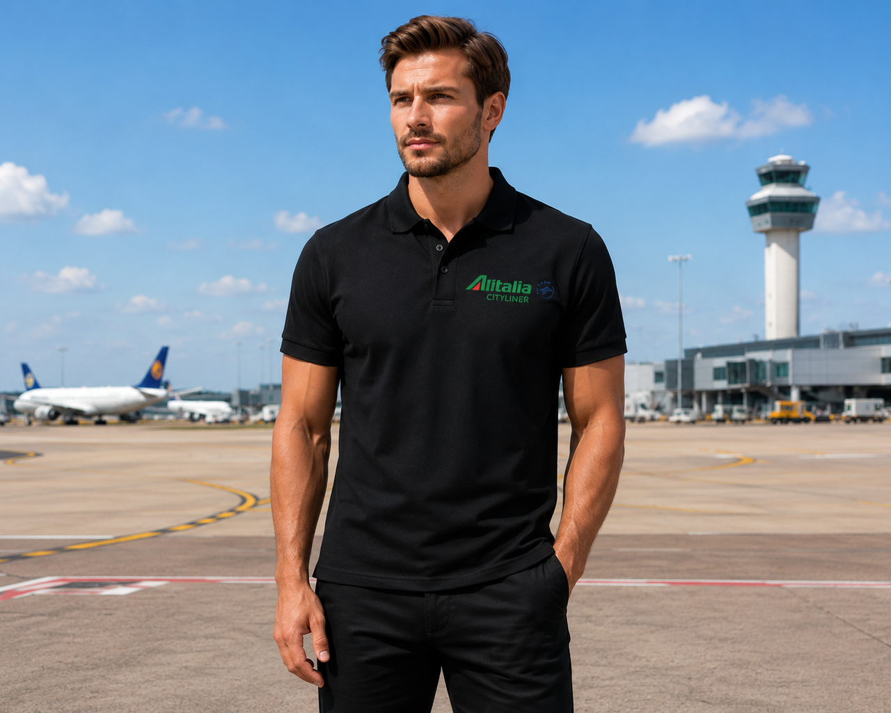 ALITALIA AIRLINES POLO T-SHIRT 2