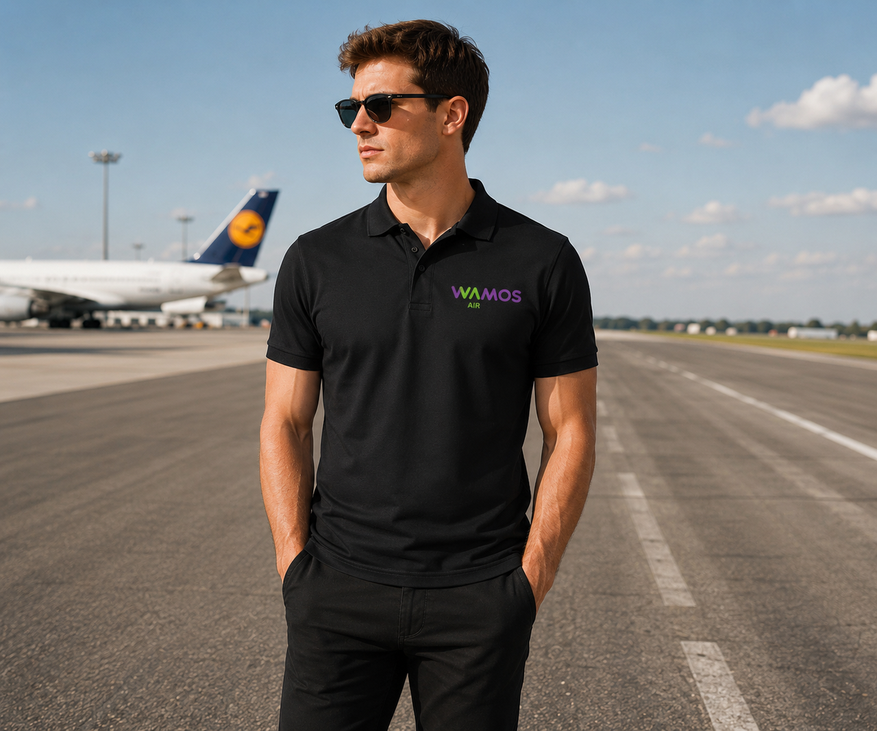 WAMOS AIRLINES POLO T-SHIRT