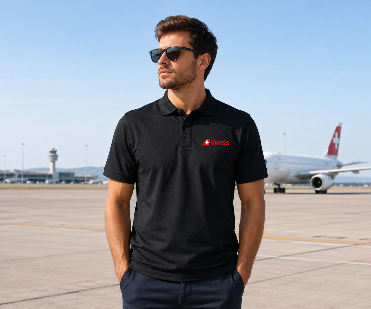 SWISS AIRWAYS POLO T-SHIRT