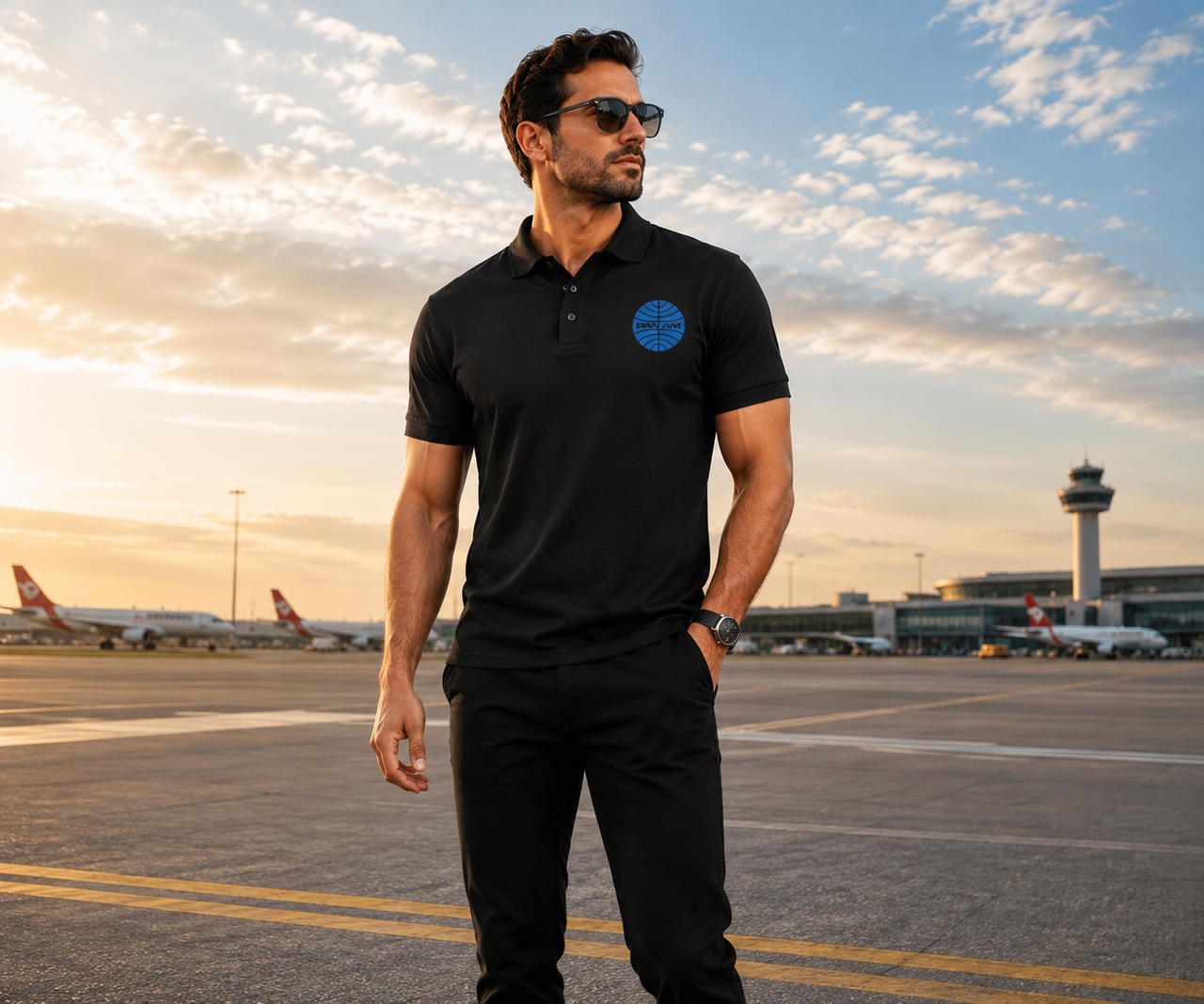 PANAM AIRLINES POLO T-SHIRT