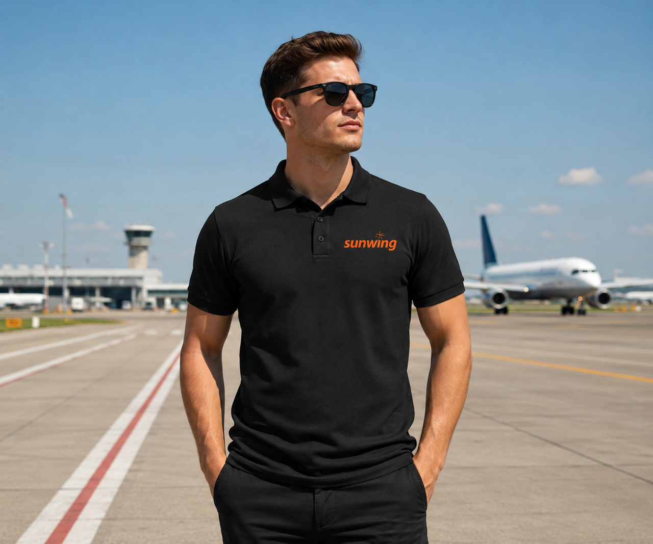 SUNWINGS AIRLINES POLO T-SHIRT