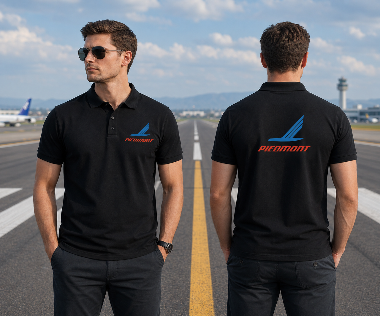 PIEDMONT AIRLINES POLO T-SHIRT