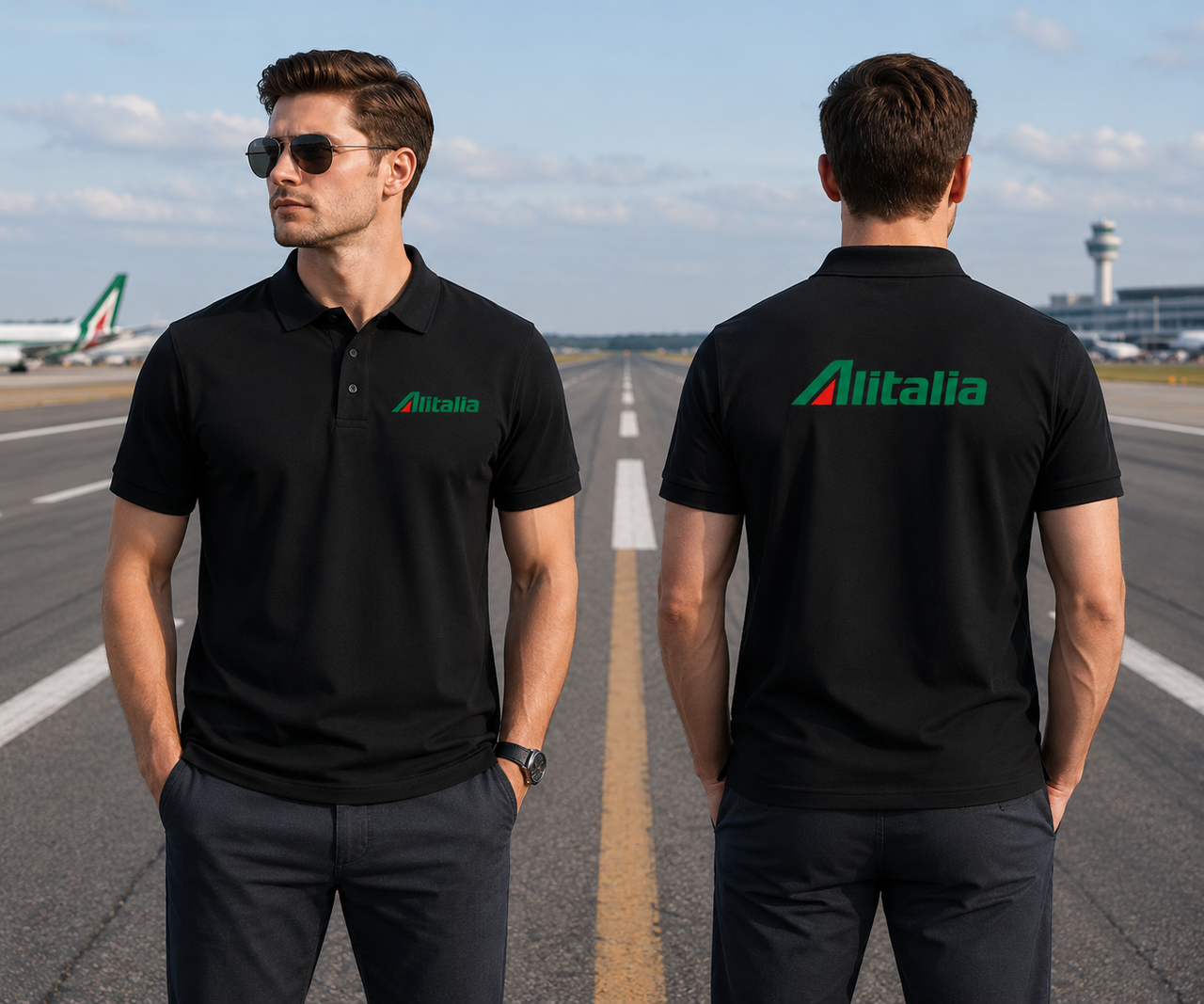 ALITALIA AIRLINES POLO T-SHIRT
