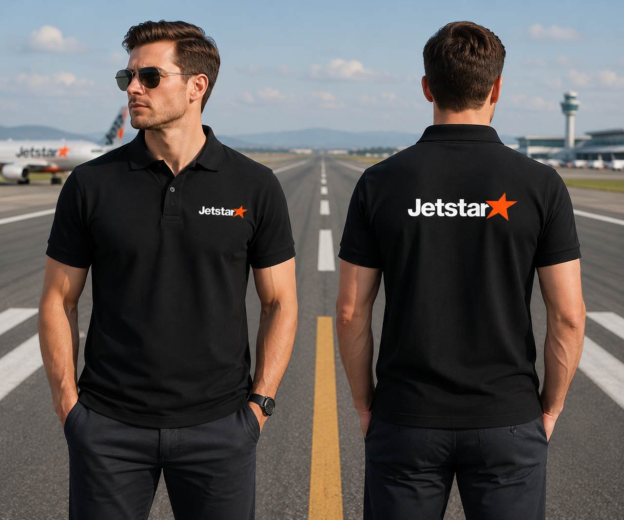 JETSTAR AIRLINES POLO T-SHIRT