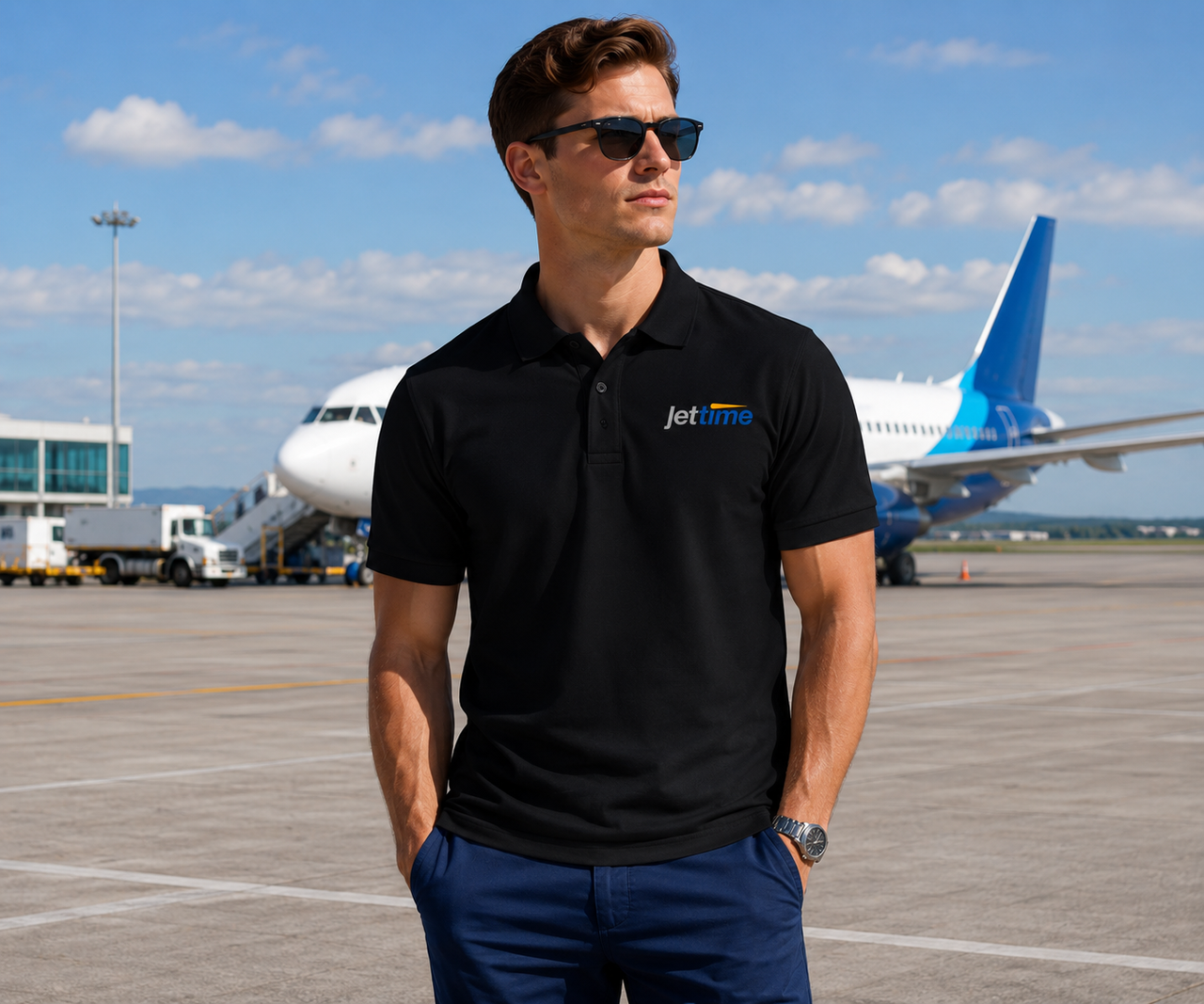 JET TIME AIRLINES POLO T-SHIRT