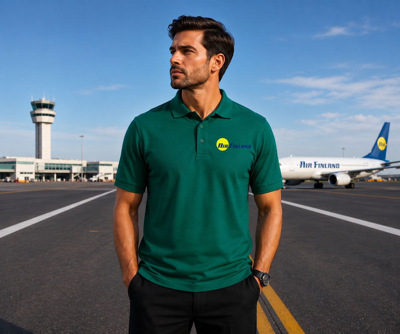 FINLAND AIRLINES POLO T-SHIRT