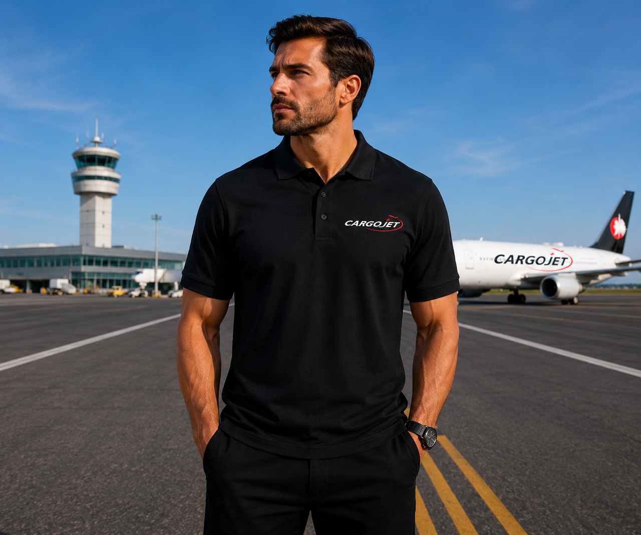 CARGO JET AIRLINES POLO T-SHIRT