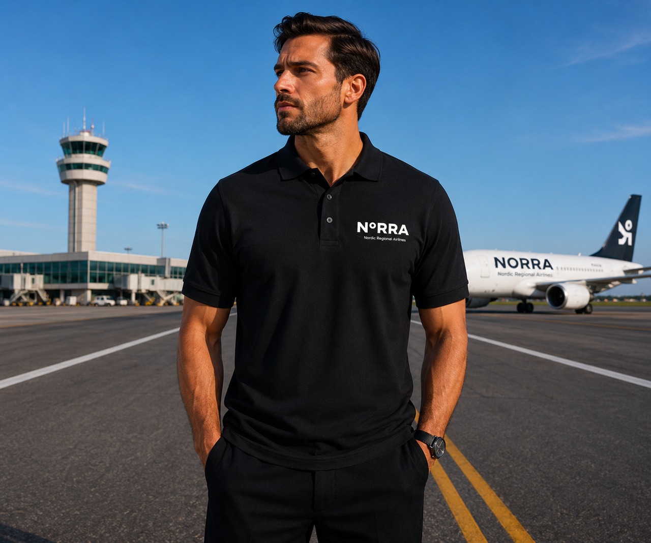 NRRA AIRLINES POLO T-SHIRT