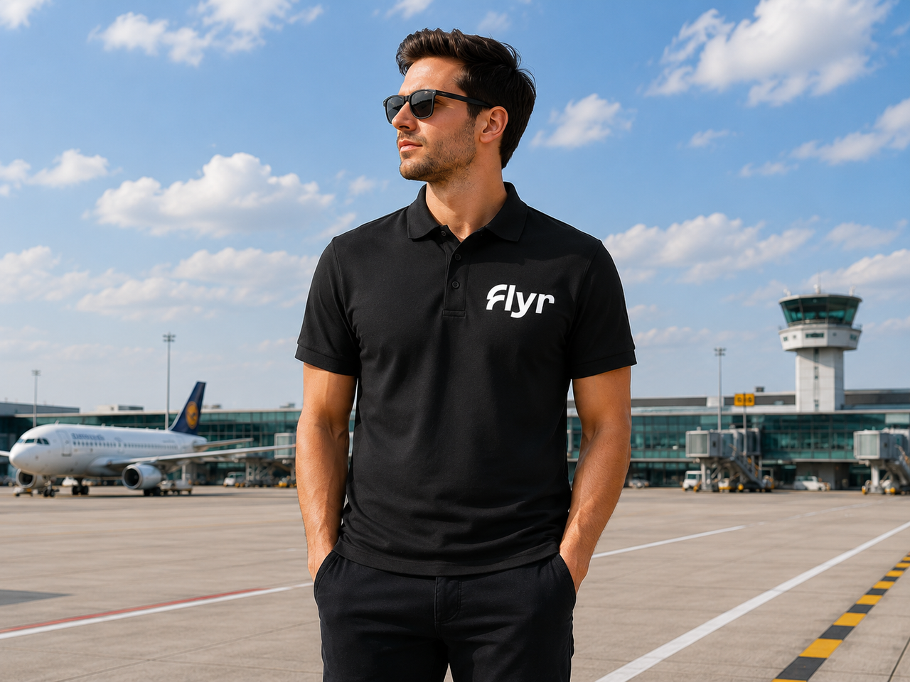 FIYR AIRLINES POLO T-SHIRT