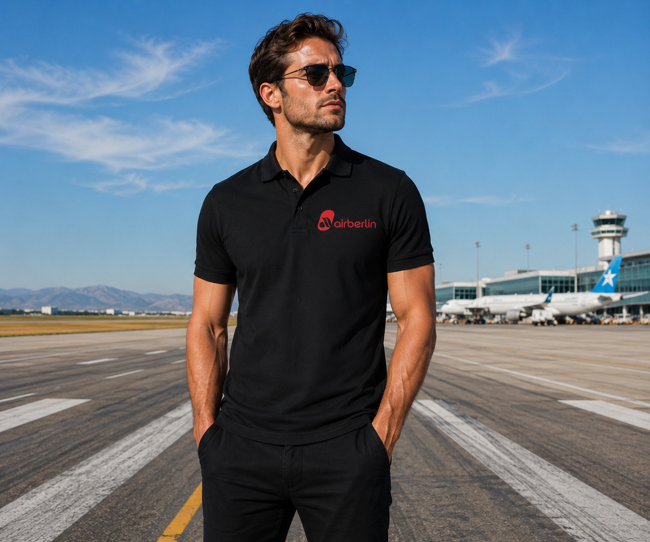 BERLIN AIRLINES POLO T-SHIRT