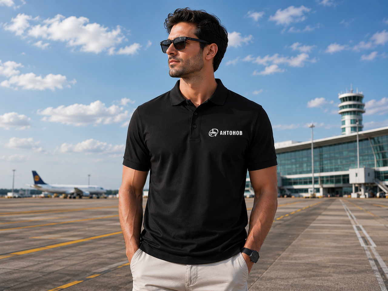 AHTOHOB AIRLINES POLO T-SHIRT