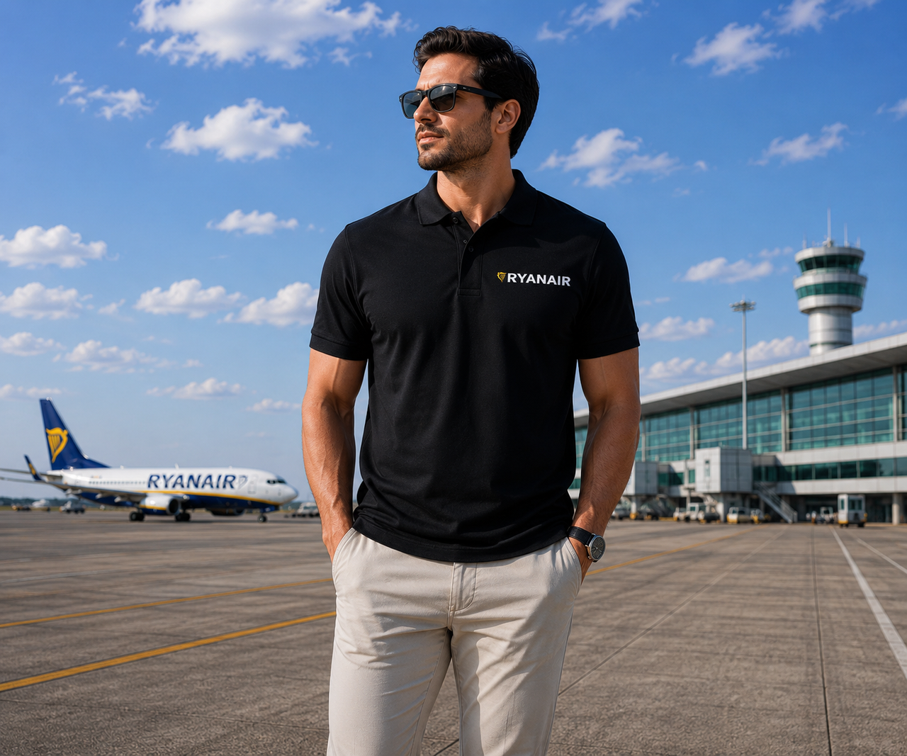 RYAN AIRLINES POLO T-SHIRT