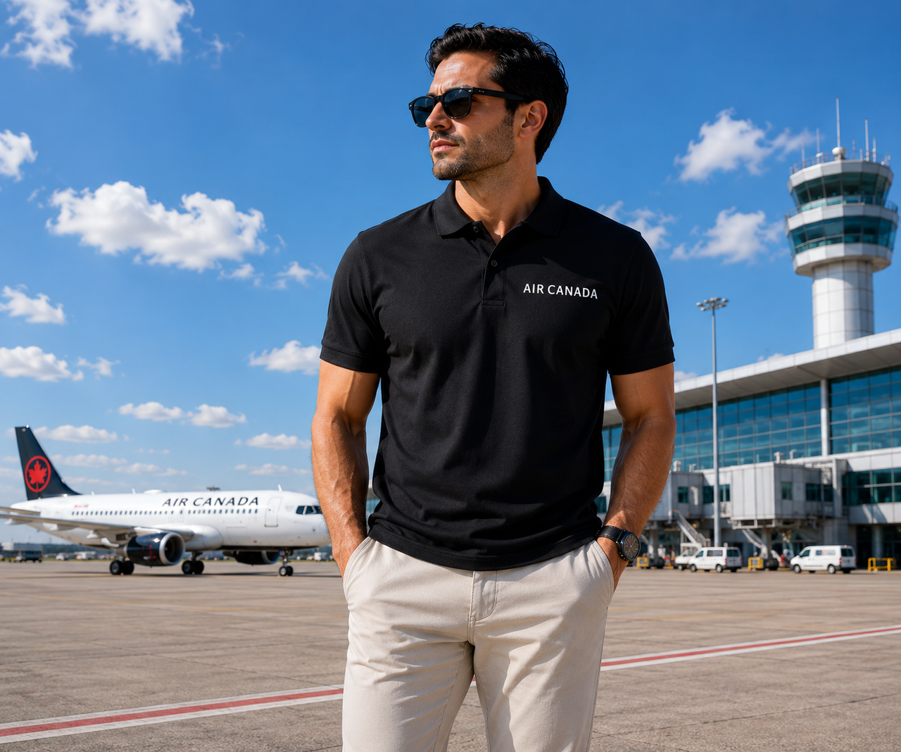 CANADA AIRLINES POLO T-SHIRT