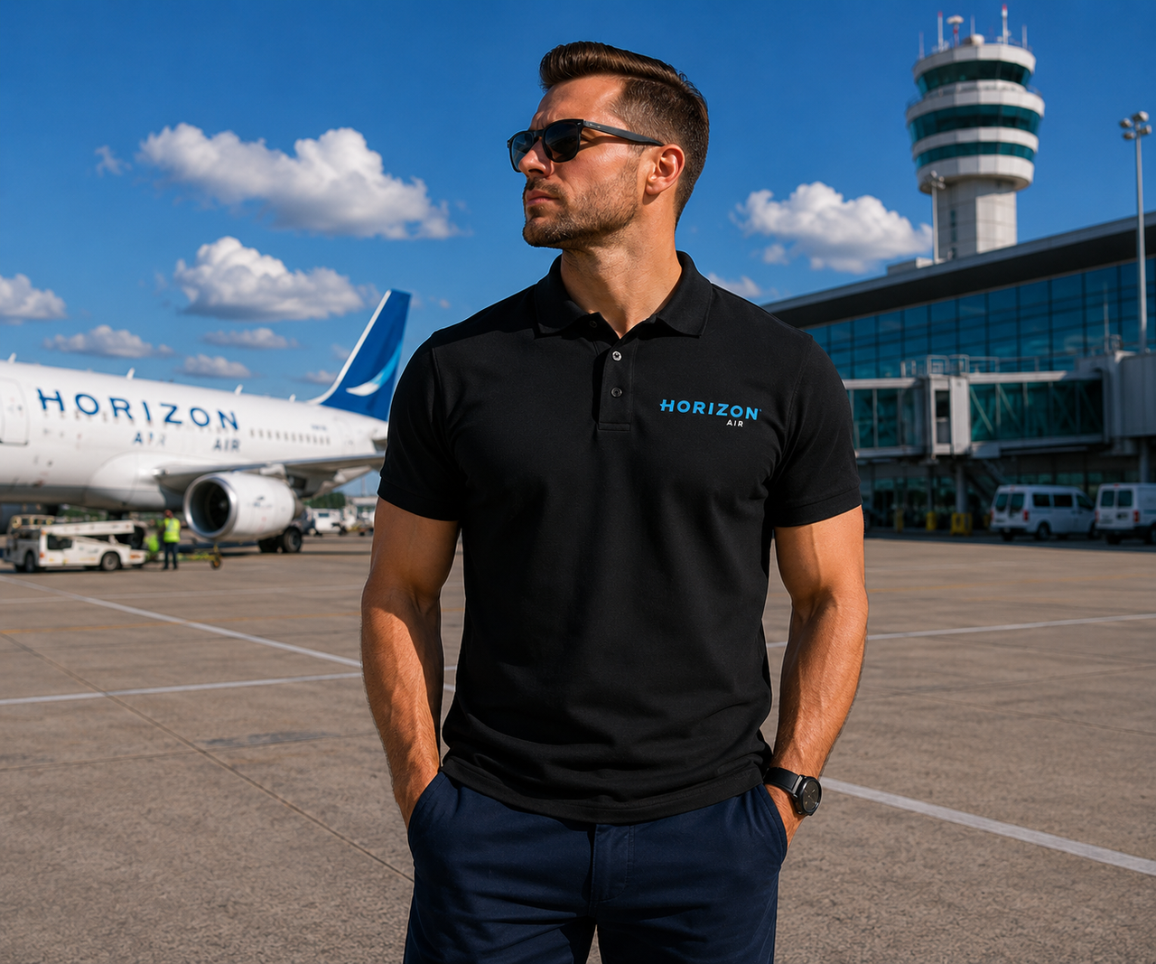 HORIZON AIRLINES POLO T-SHIRT